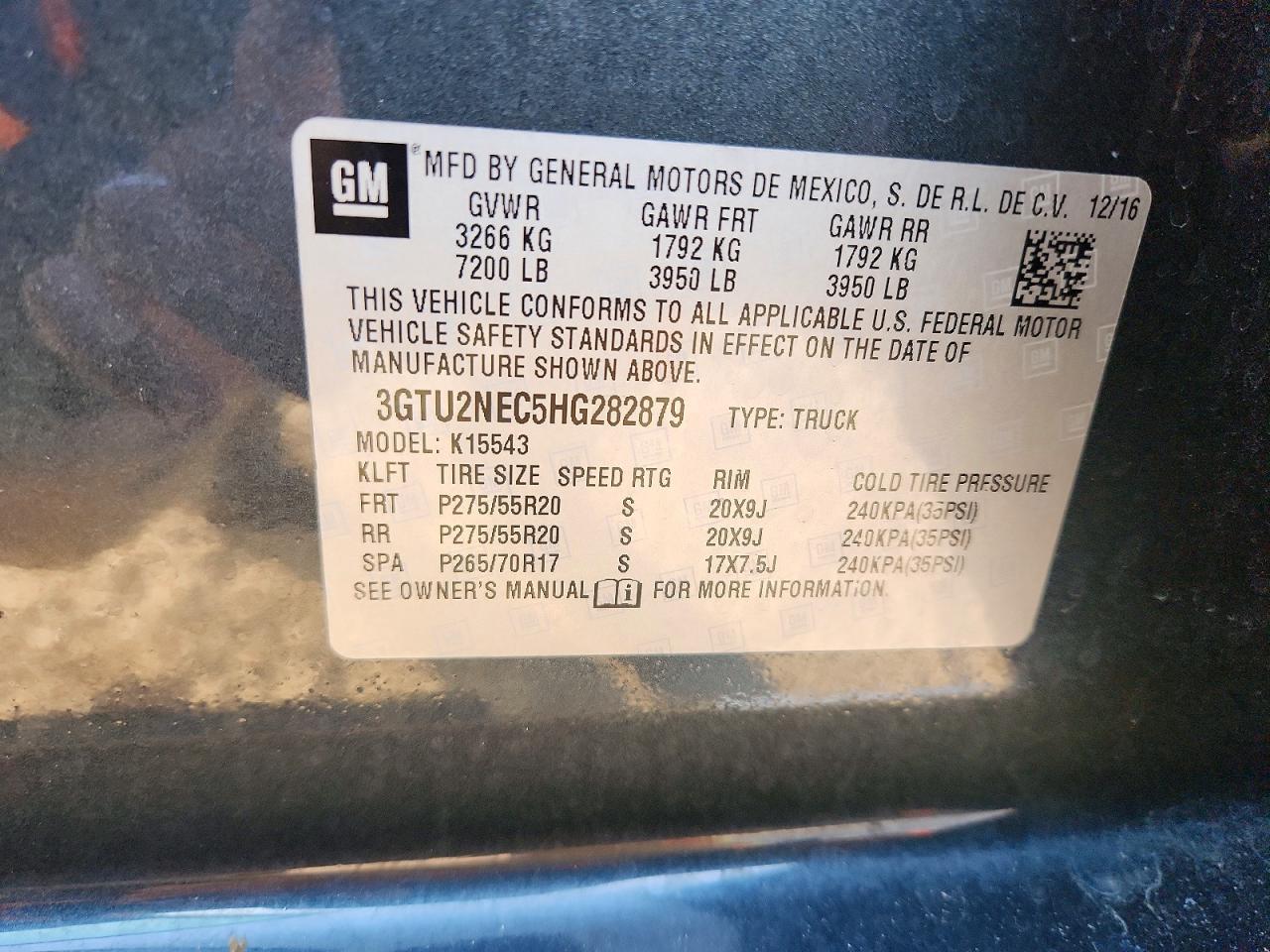 2017 GMC SIERRA photo 12