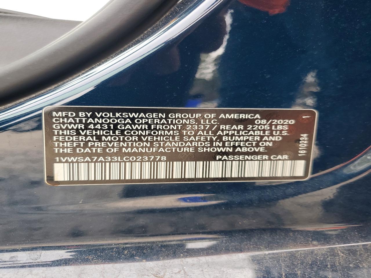 2020 VOLKSWAGEN PASSAT SE photo 12