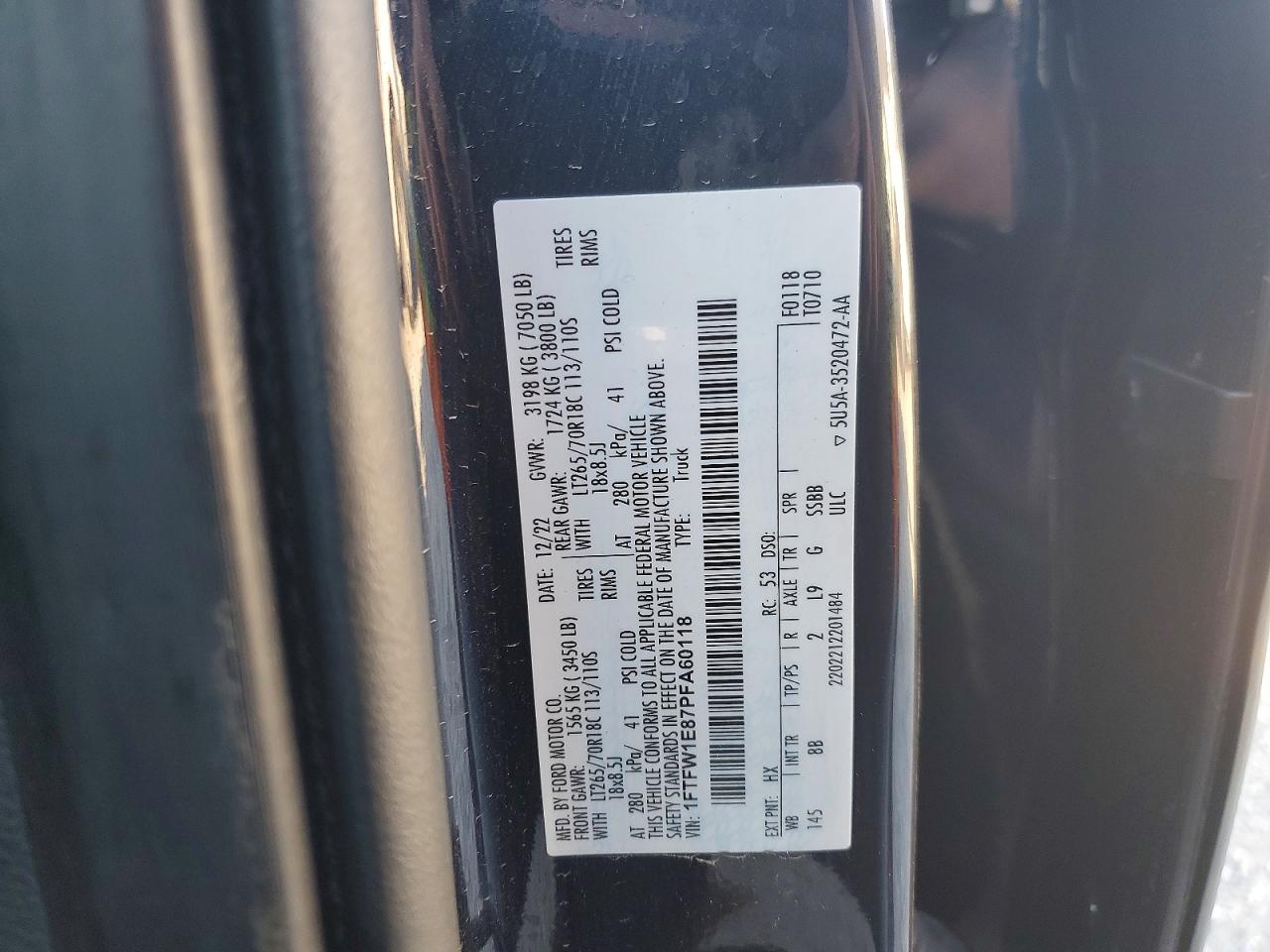 2023 FORD F150 SUPERCREW photo 12