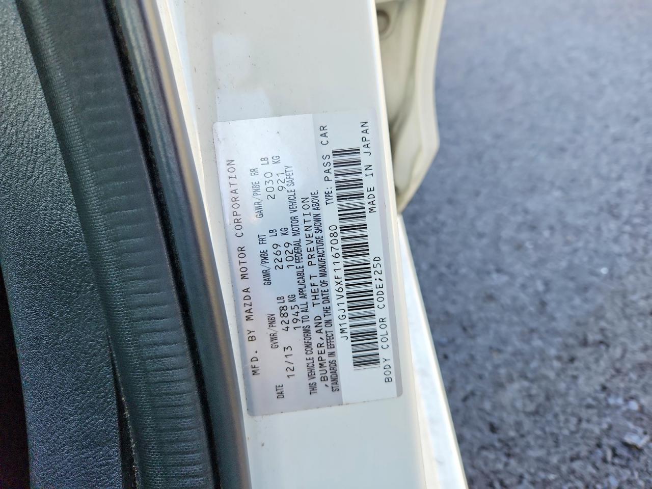 2015 MAZDA 6 photo 13