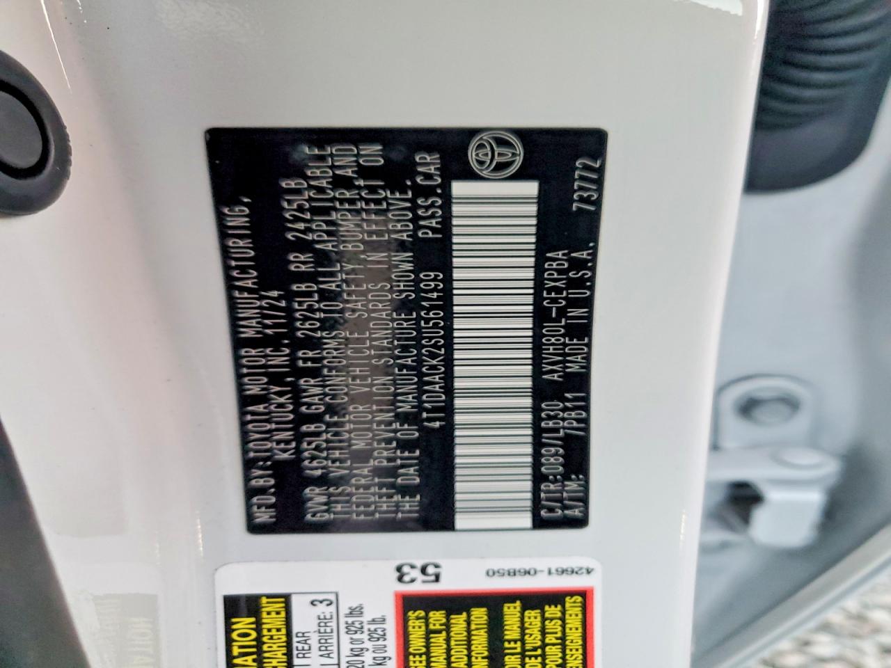 2025 TOYOTA CAMRY XSE photo 12