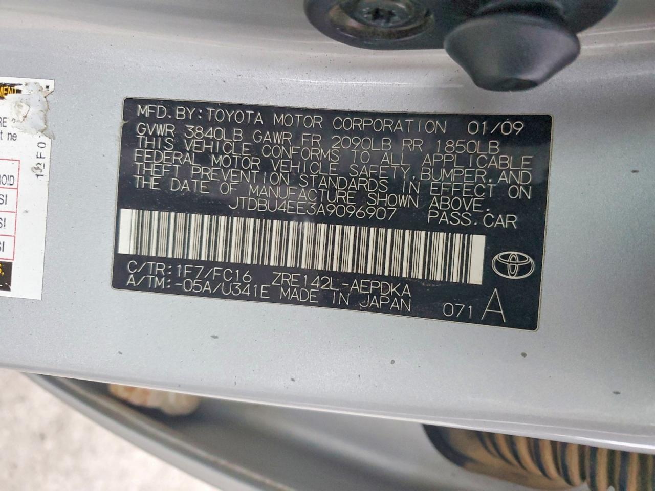 2010 TOYOTA COROLLA BASE photo 12