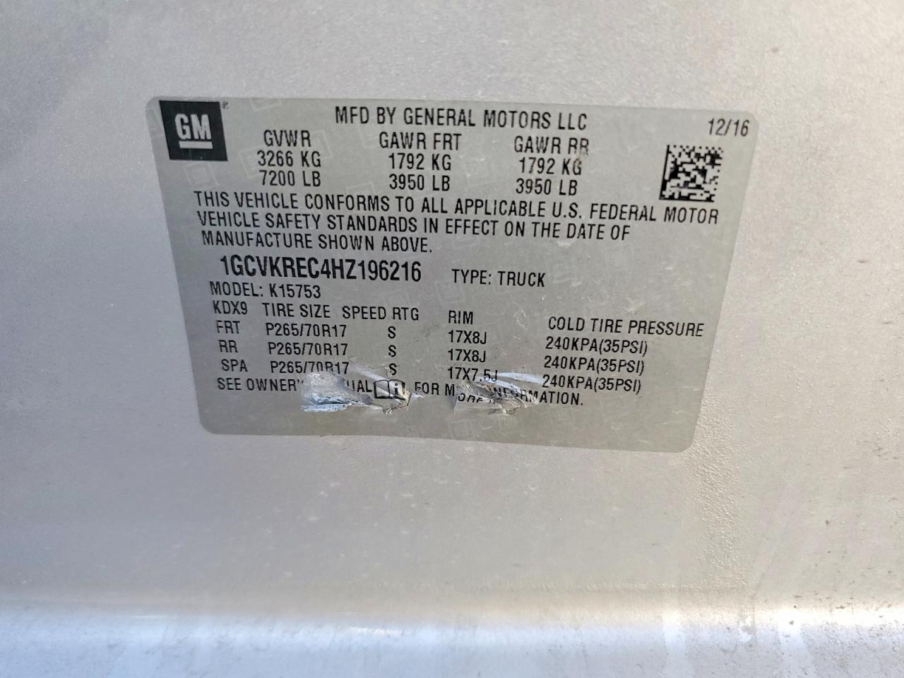 2017 CHEVROLET SILVERADO K1500 LT photo 12