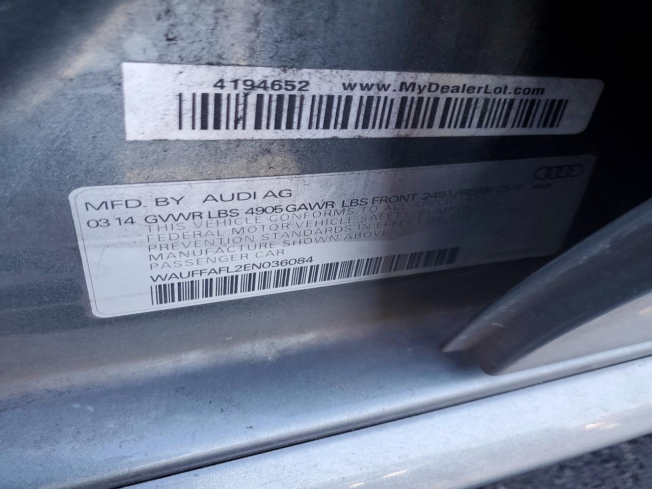 2014 AUDI A4 PREMIUM PLUS photo 12