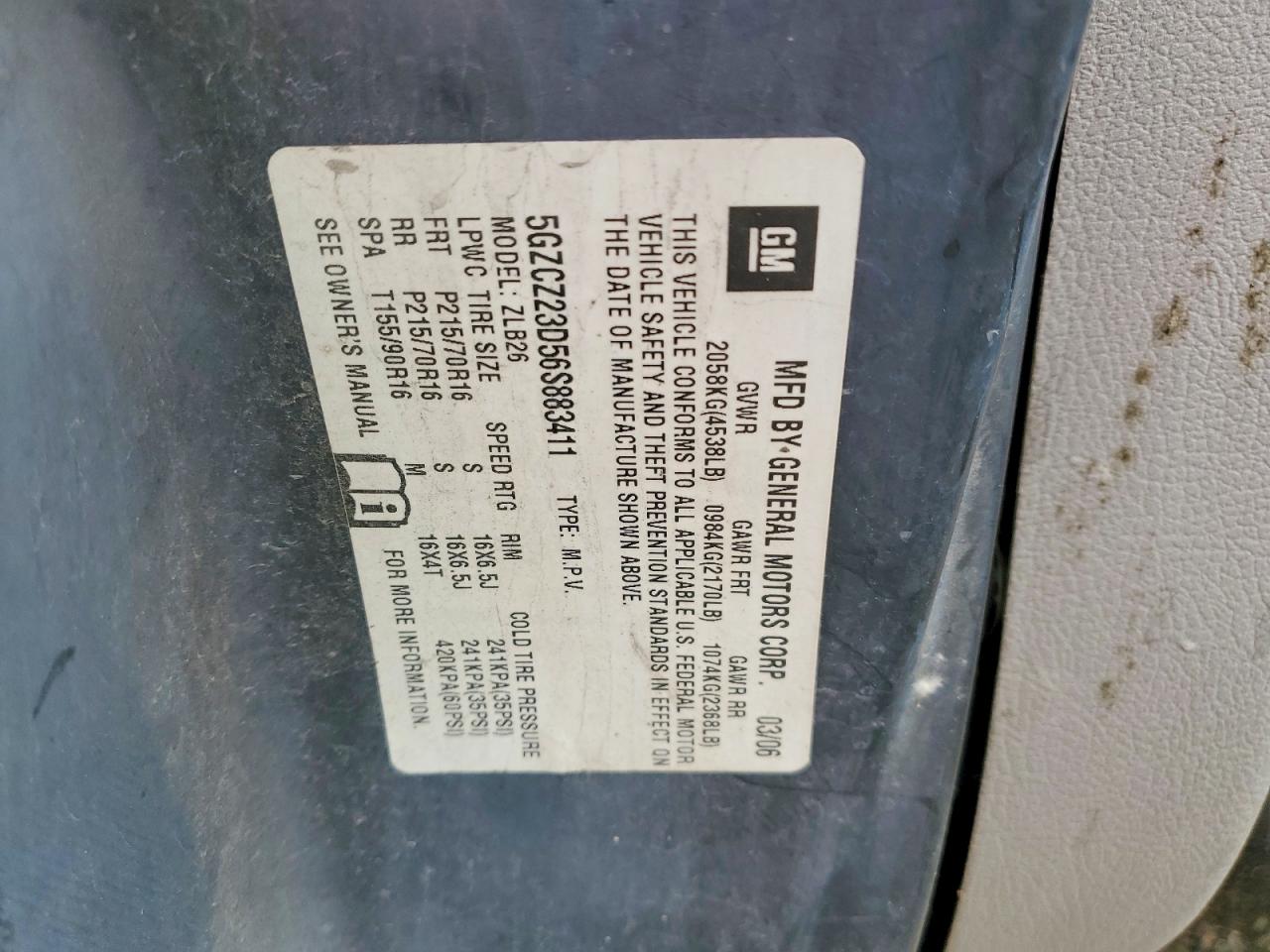 2006 SATURN VUE photo 12