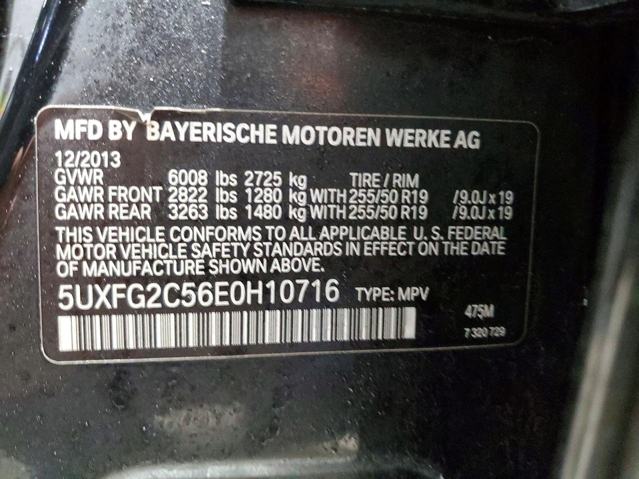 2014 BMW X6 XDRIVE35I photo 13