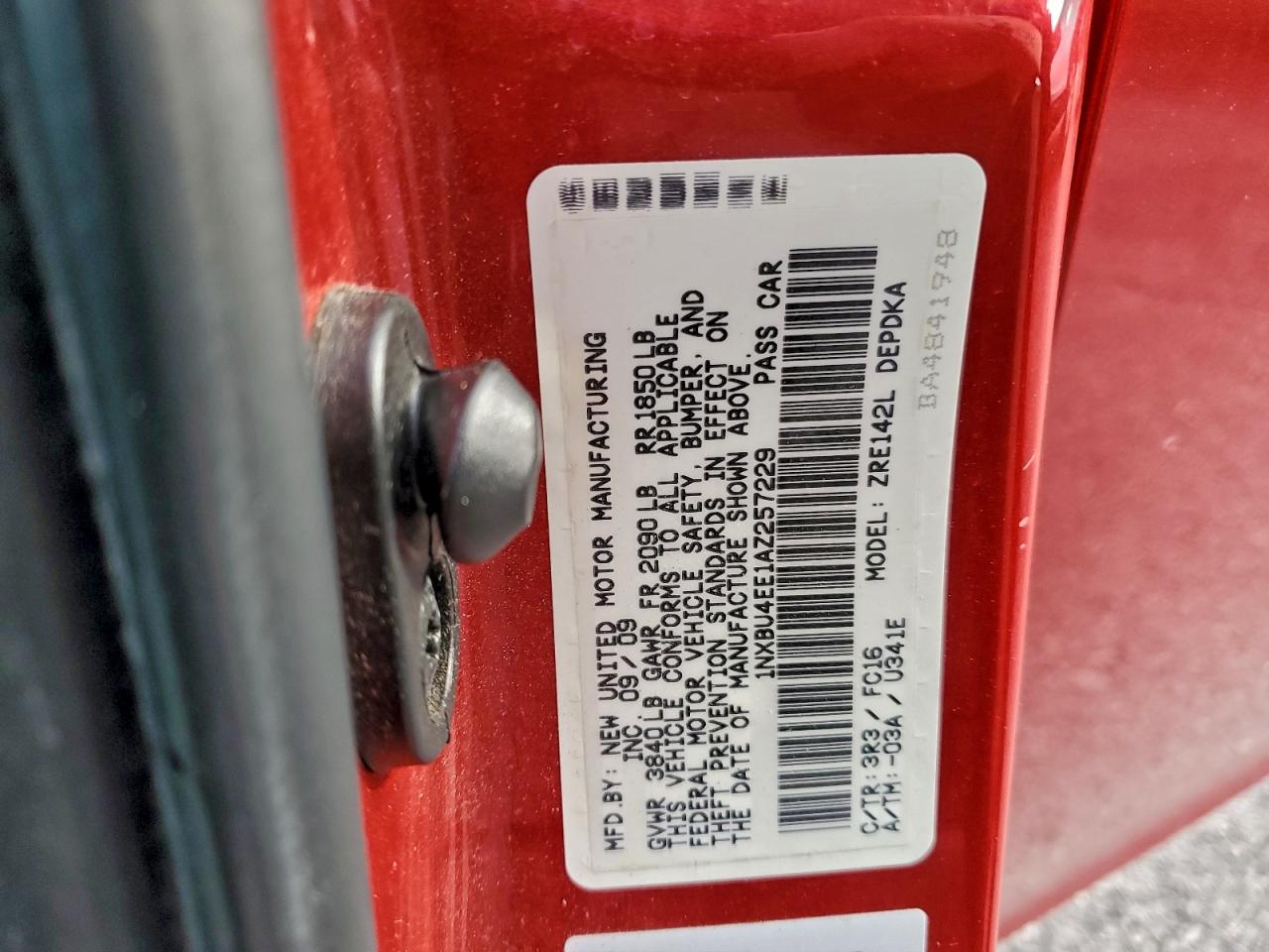 2010 TOYOTA COROLLA BASE photo 12