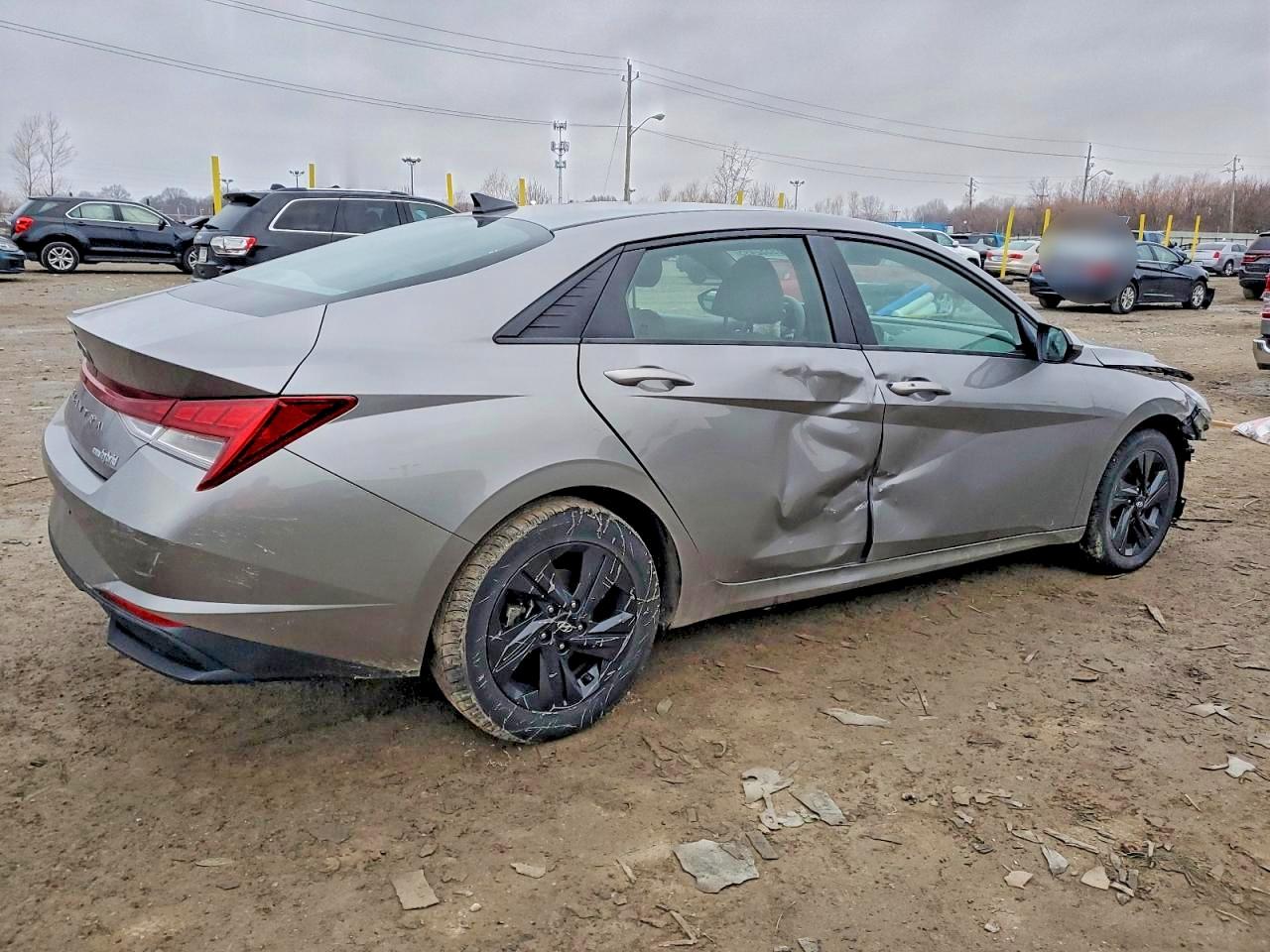 2023 HYUNDAI ELANTRA BLUE photo 3