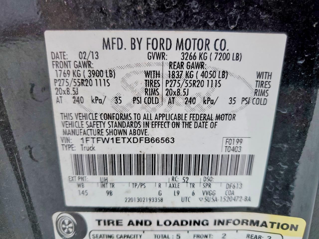 2013 FORD F150 SUPERCREW photo 12