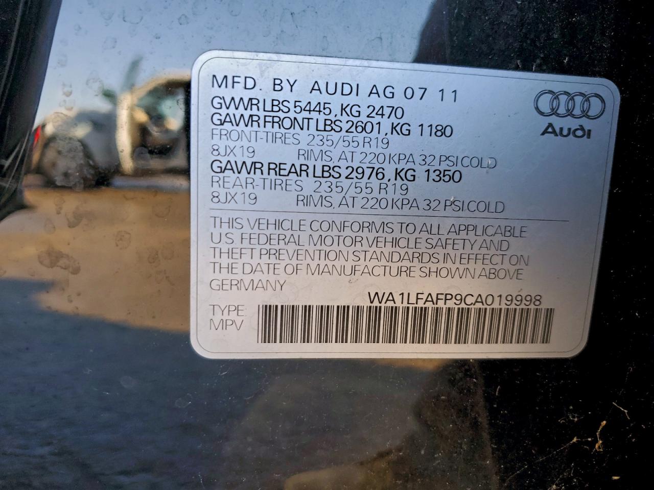 2012 AUDI Q5 PREMIUM PLUS photo 14