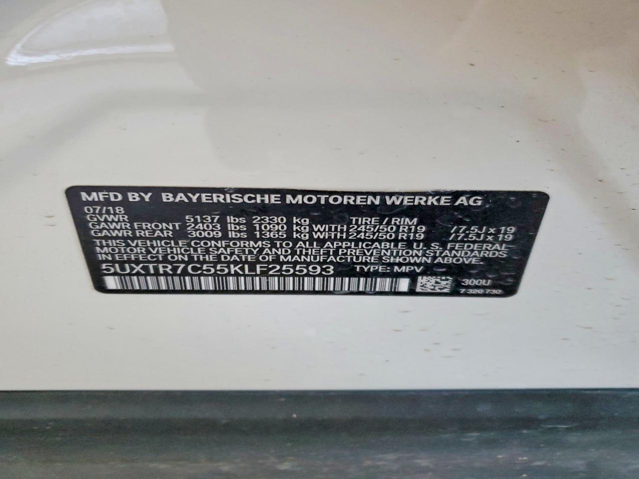2019 BMW X3 SDRIVE30I photo 25