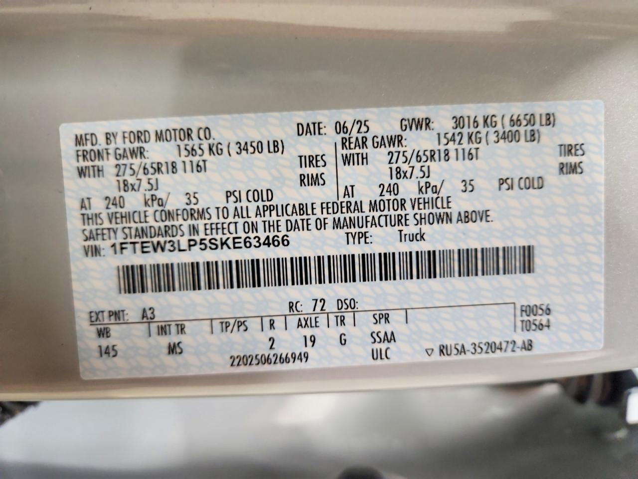 2025 FORD F150 XLT photo 12