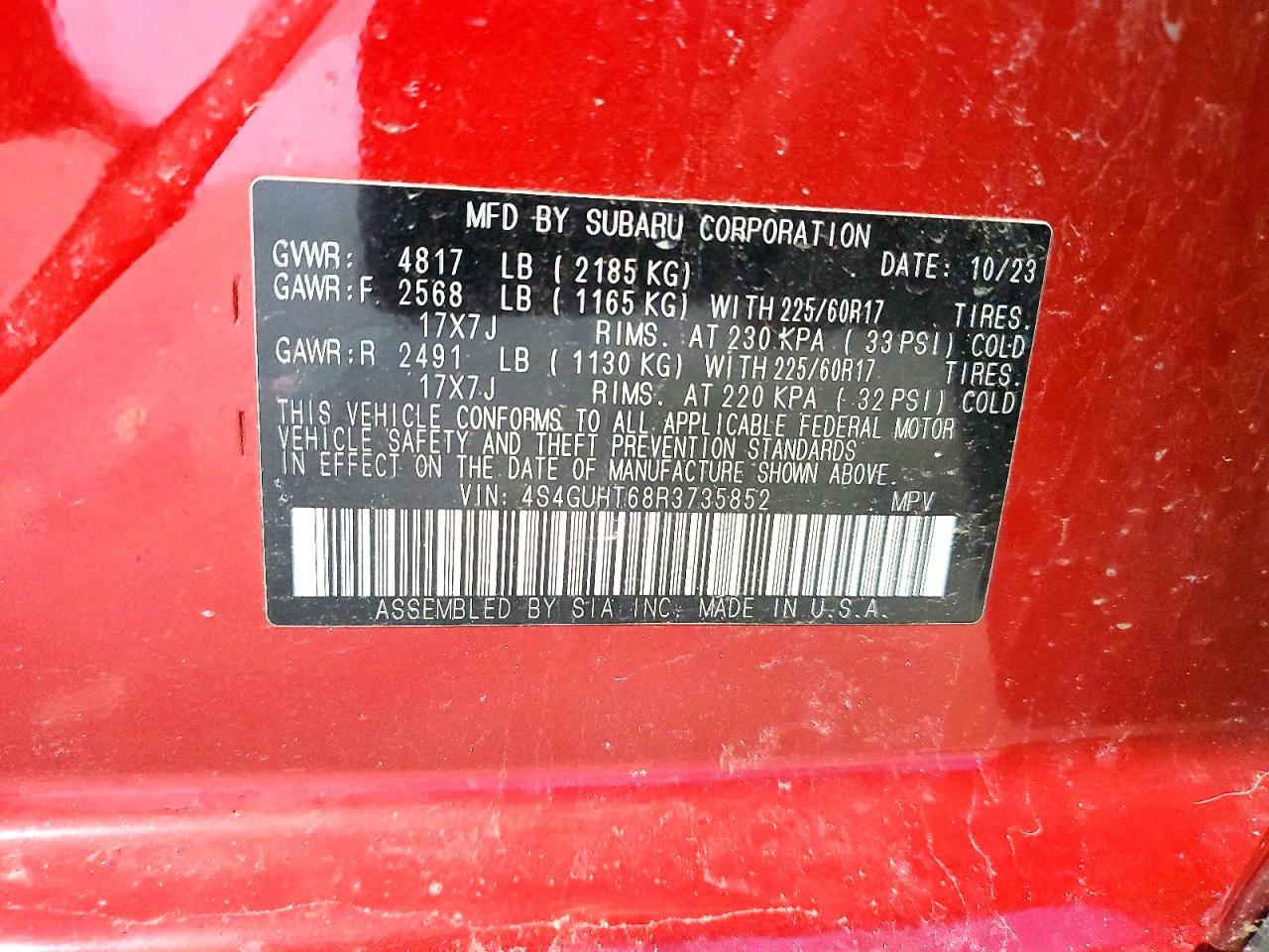 2024 SUBARU CROSSTREK WILDERNESS photo 13
