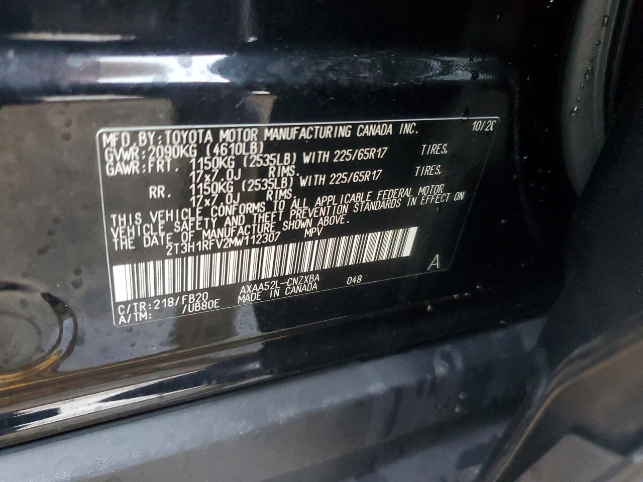 2021 TOYOTA RAV4 LE photo 25