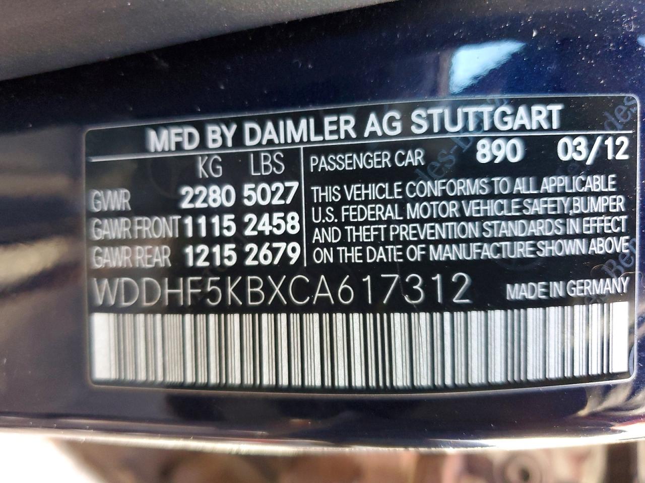 2012 MERCEDES-BENZ E 350 photo 12