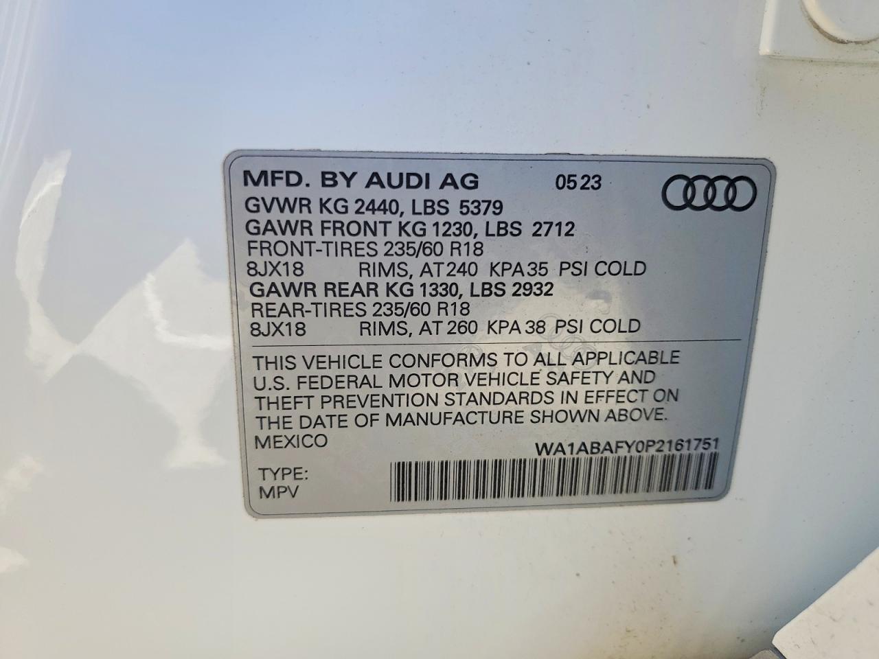 2023 AUDI Q5 PREMIUM 40 photo 23