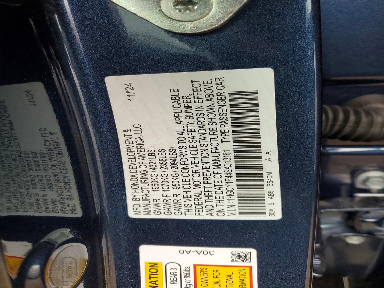 2025 HONDA ACCORD SE photo 23