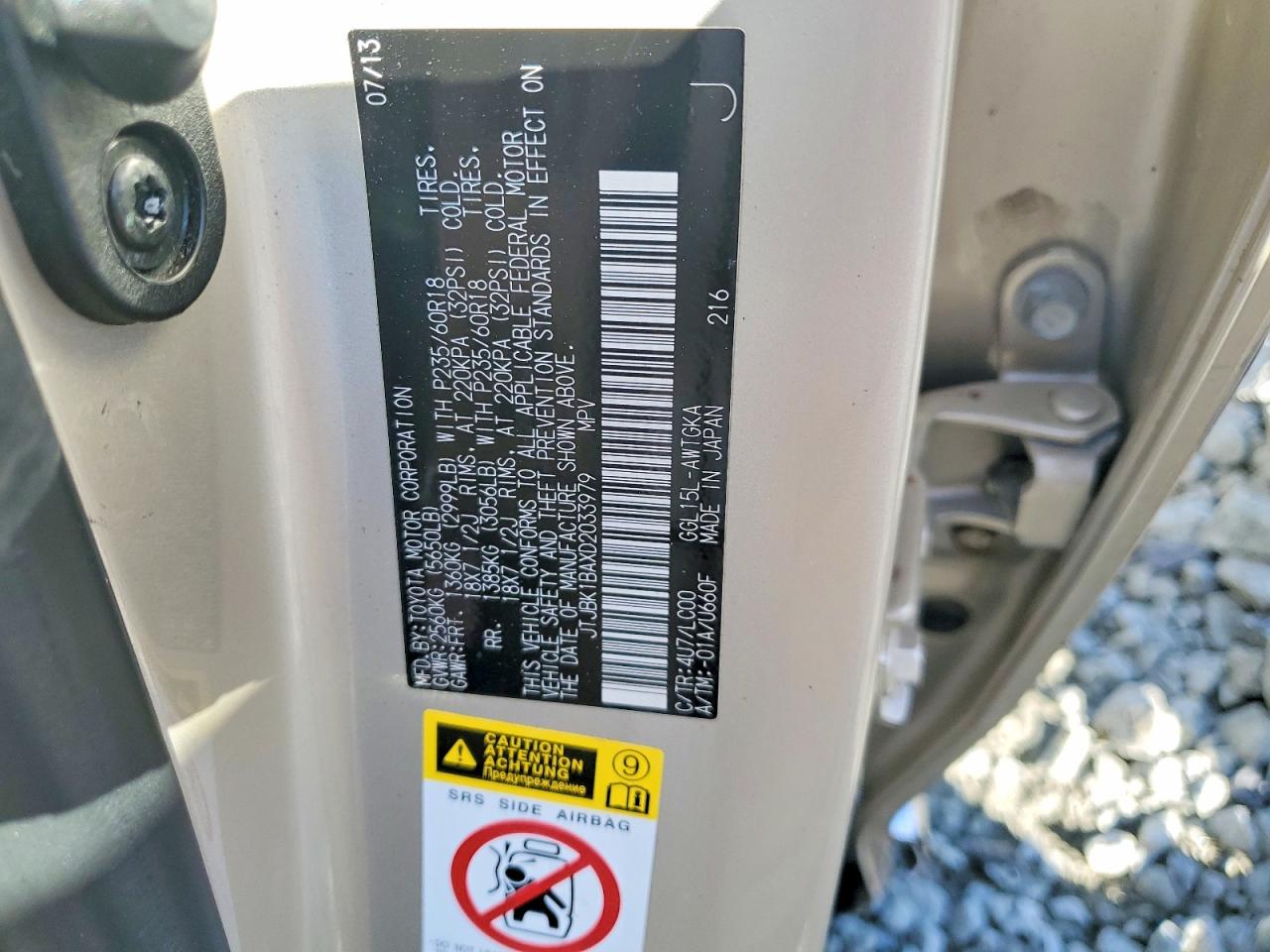 2013 LEXUS RX 350 BASE photo 13