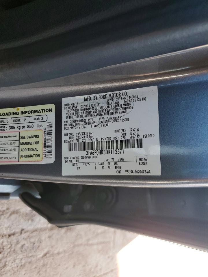 2013 FORD FUSION SE photo 12