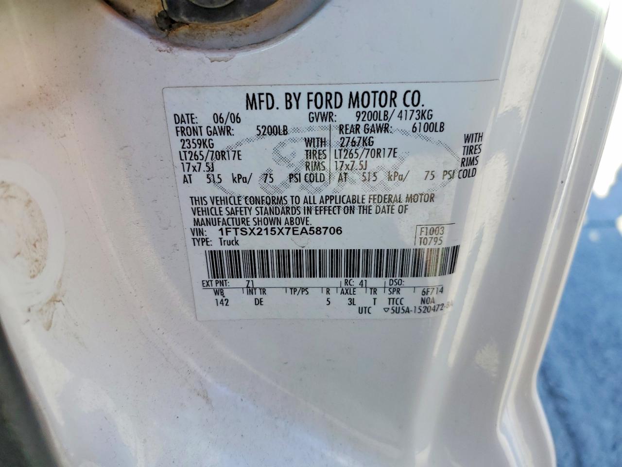 2007 FORD F250 SUPER DUTY photo 12