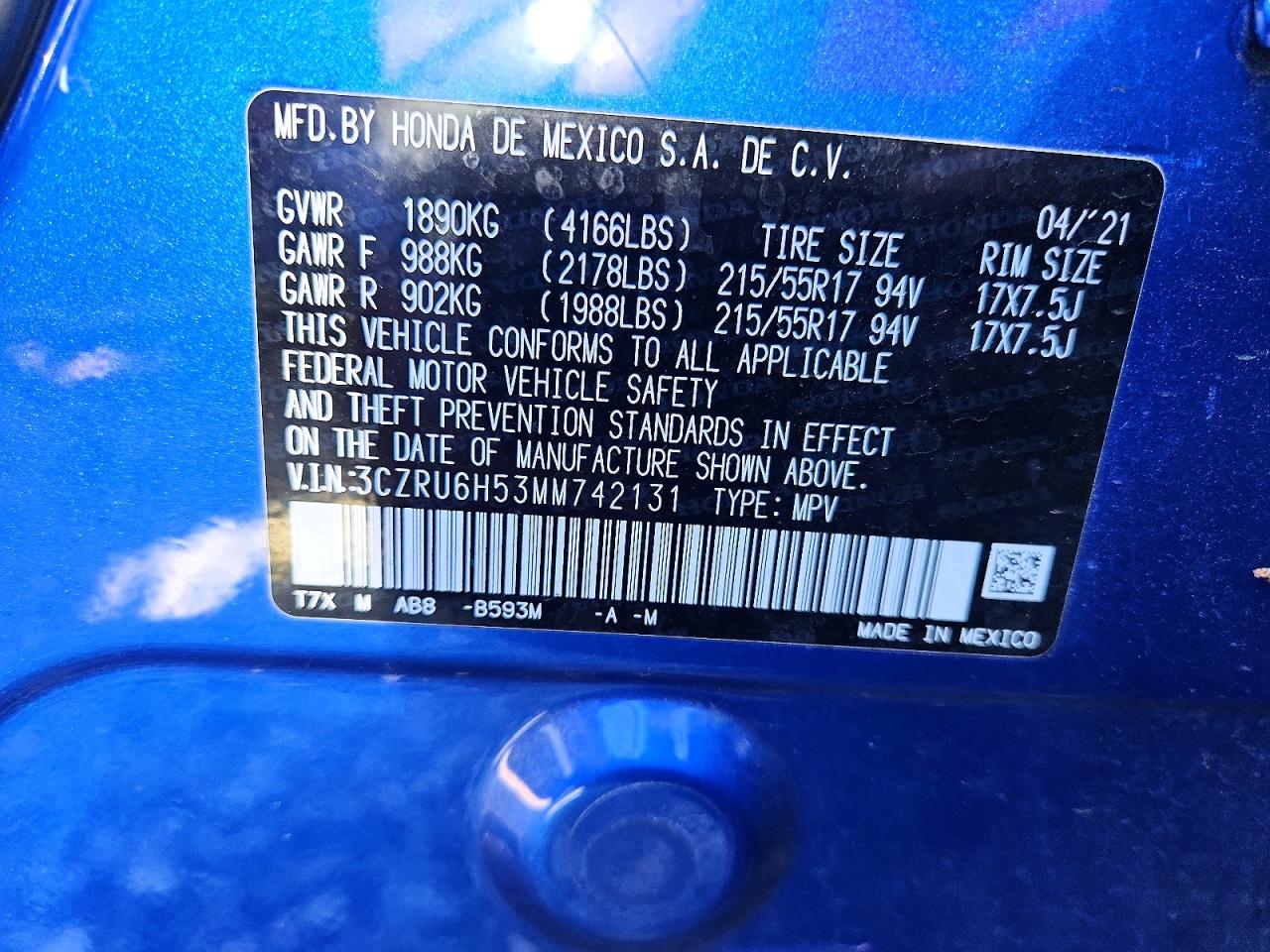 2021 HONDA HR-V EX photo 14
