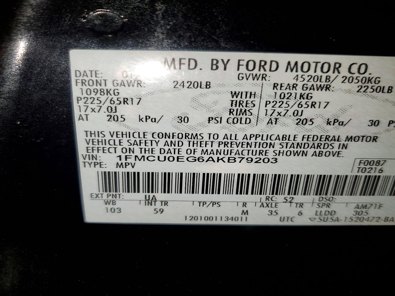 2010 FORD ESCAPE LIMITED photo 14
