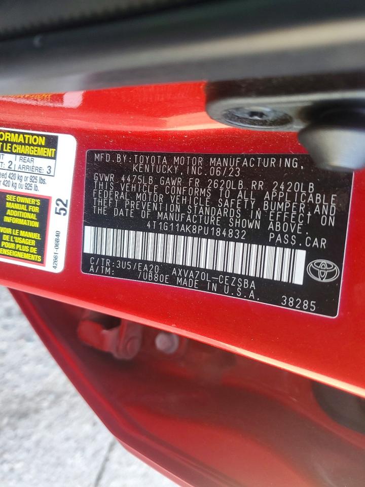 2023 TOYOTA CAMRY SE NIGHT SHADE photo 12