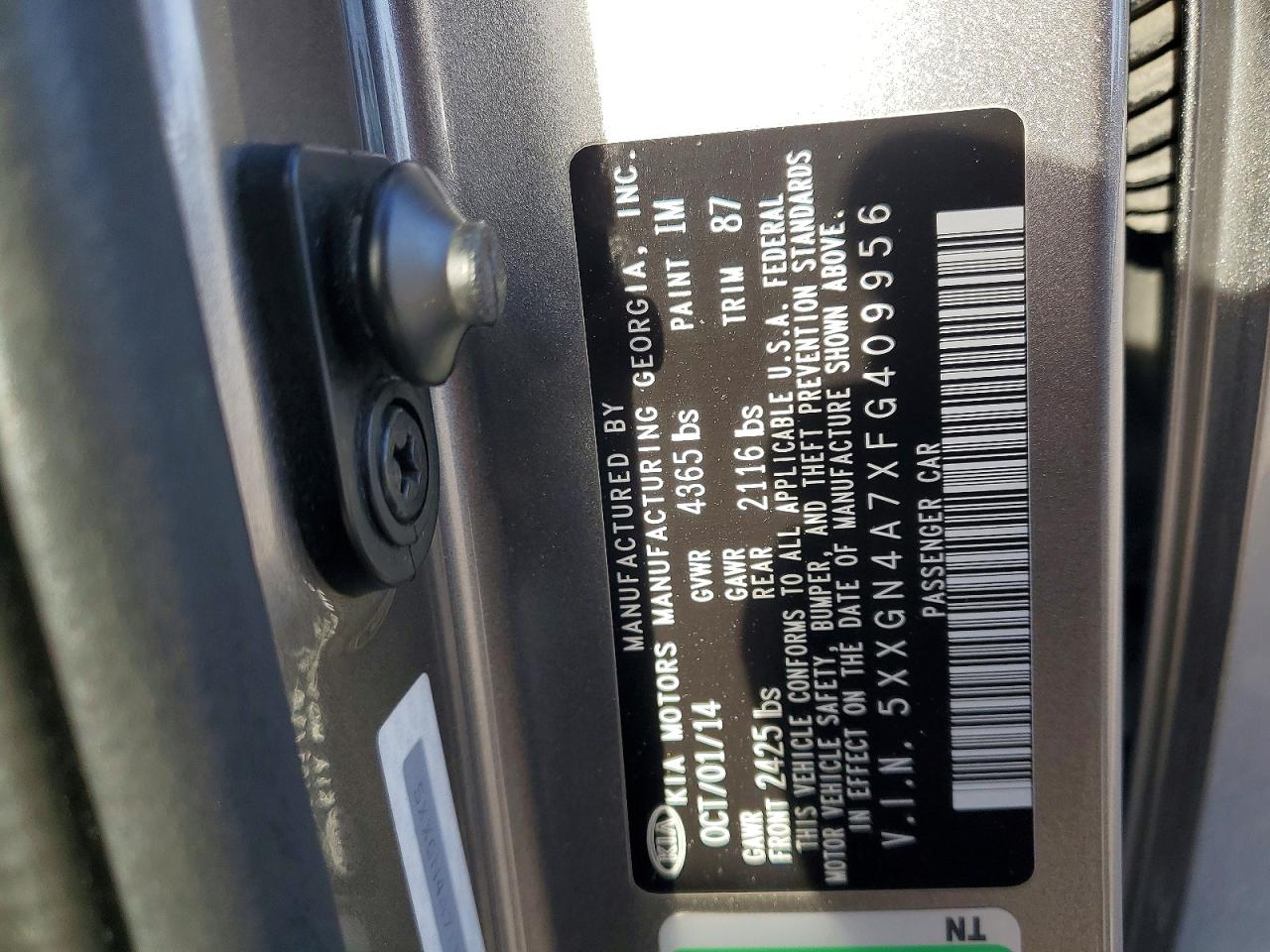 2015 KIA OPTIMA EX photo 12