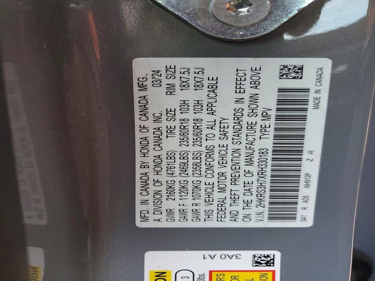 2024 HONDA CR-V EXL photo 13