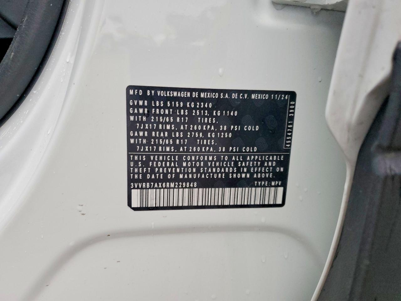 2024 VOLKSWAGEN TIGUAN S photo 12