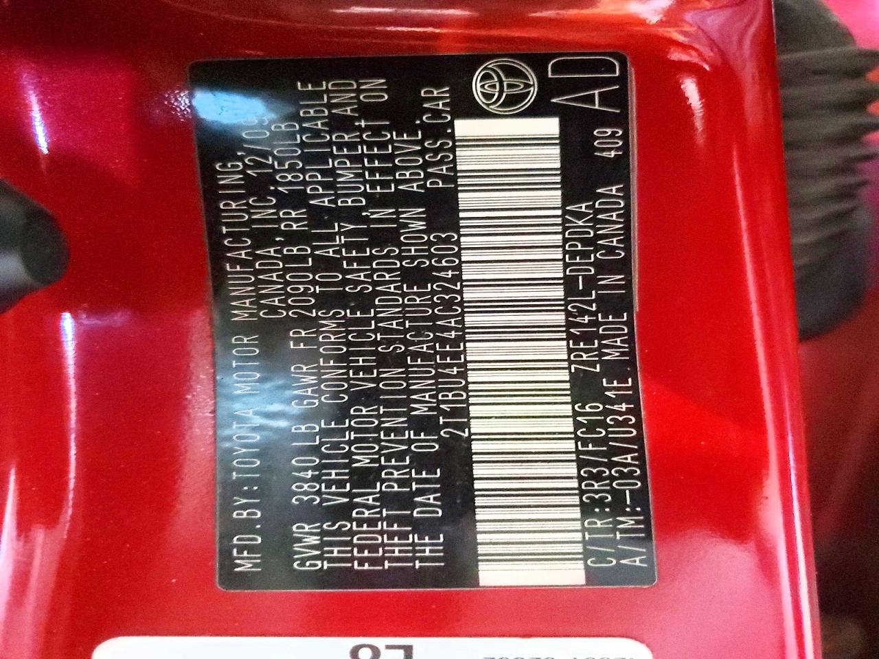2010 TOYOTA COROLLA LE photo 12