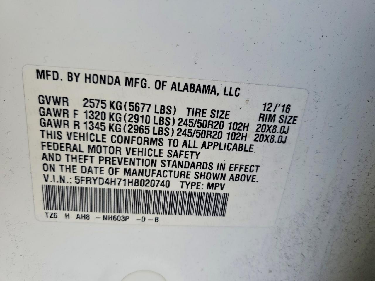 2017 ACURA MDX TECHNOLOGY photo 12