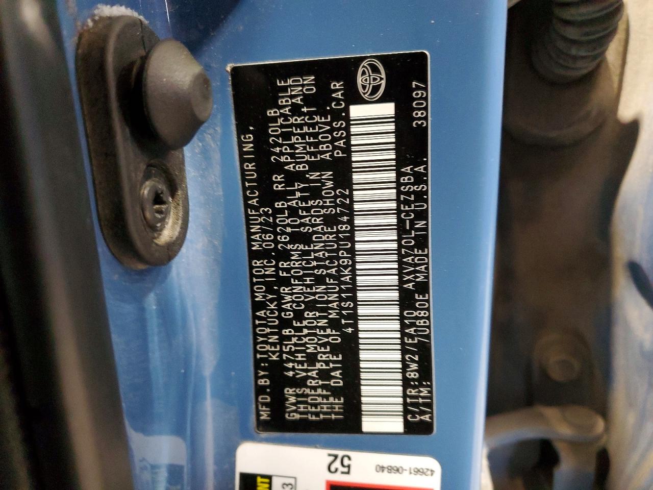 2023 TOYOTA CAMRY SE NIGHT SHADE photo 12