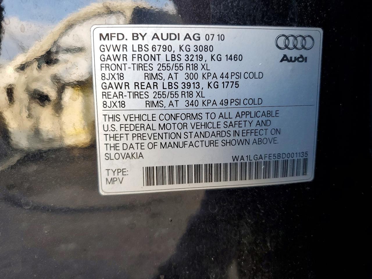 2011 AUDI Q7 PREMIUM PLUS photo 13