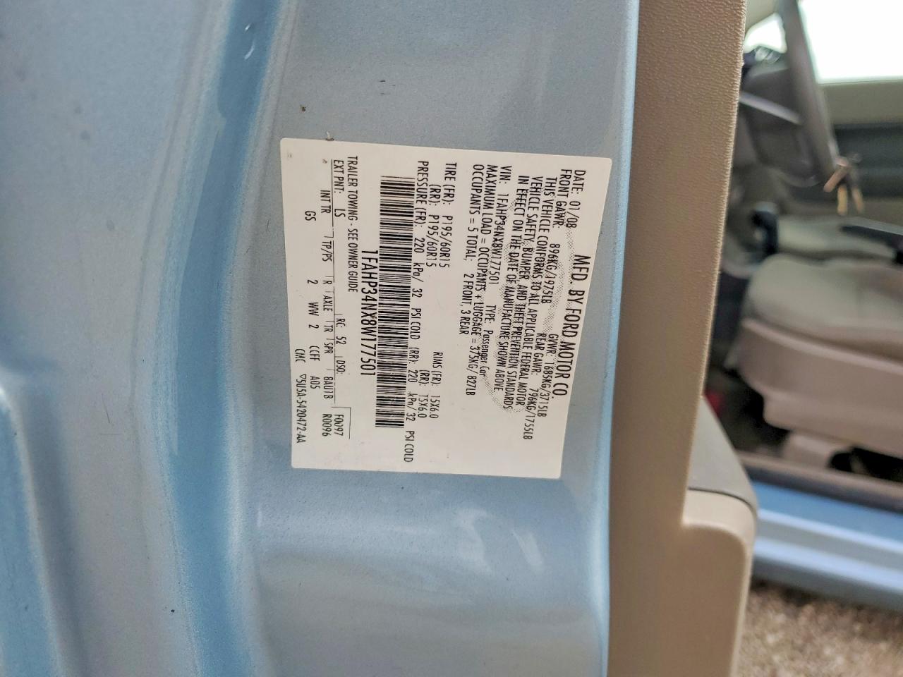 2008 FORD FOCUS S/SE photo 12