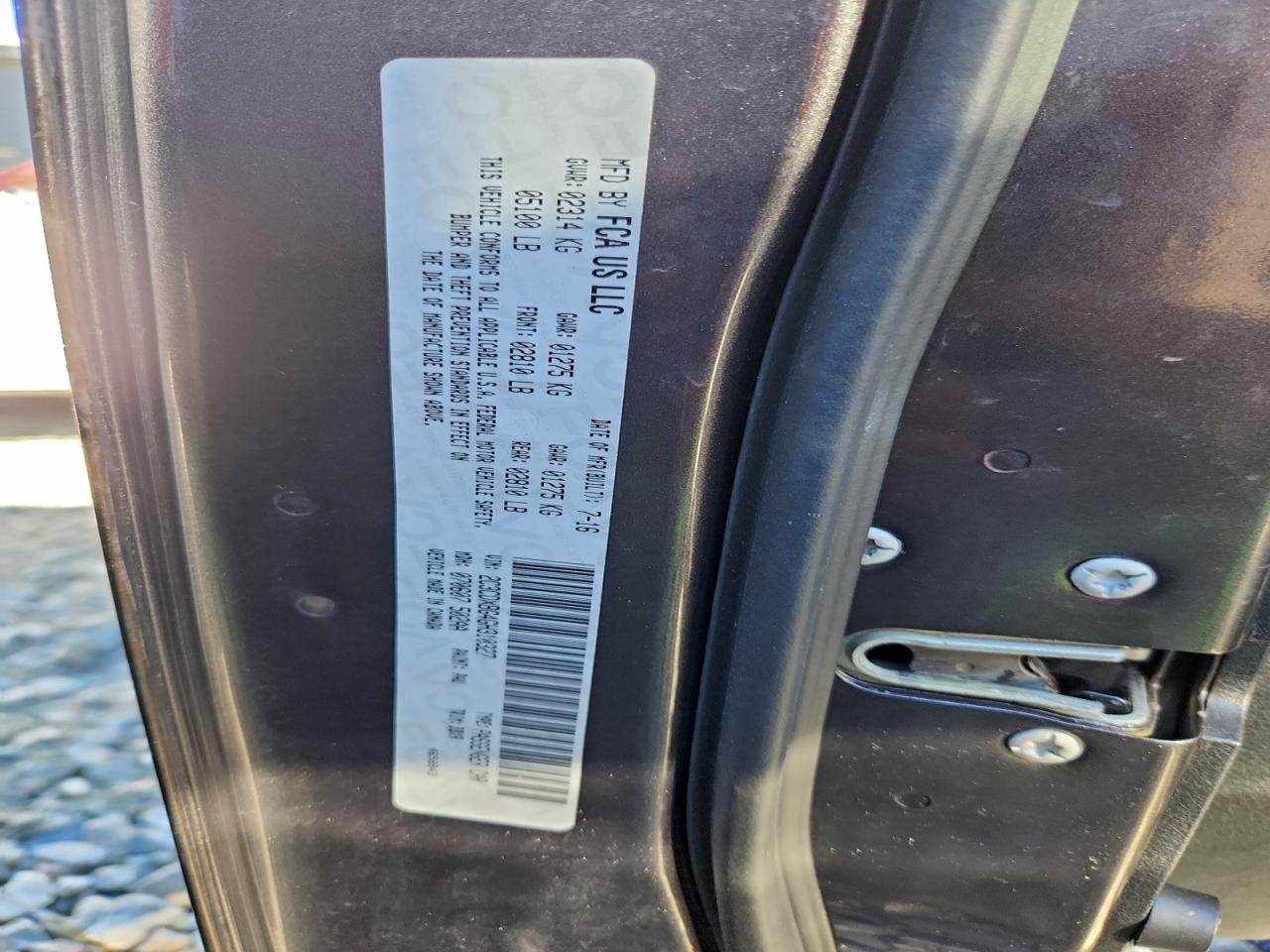 2016 DODGE CHARGER SE photo 12