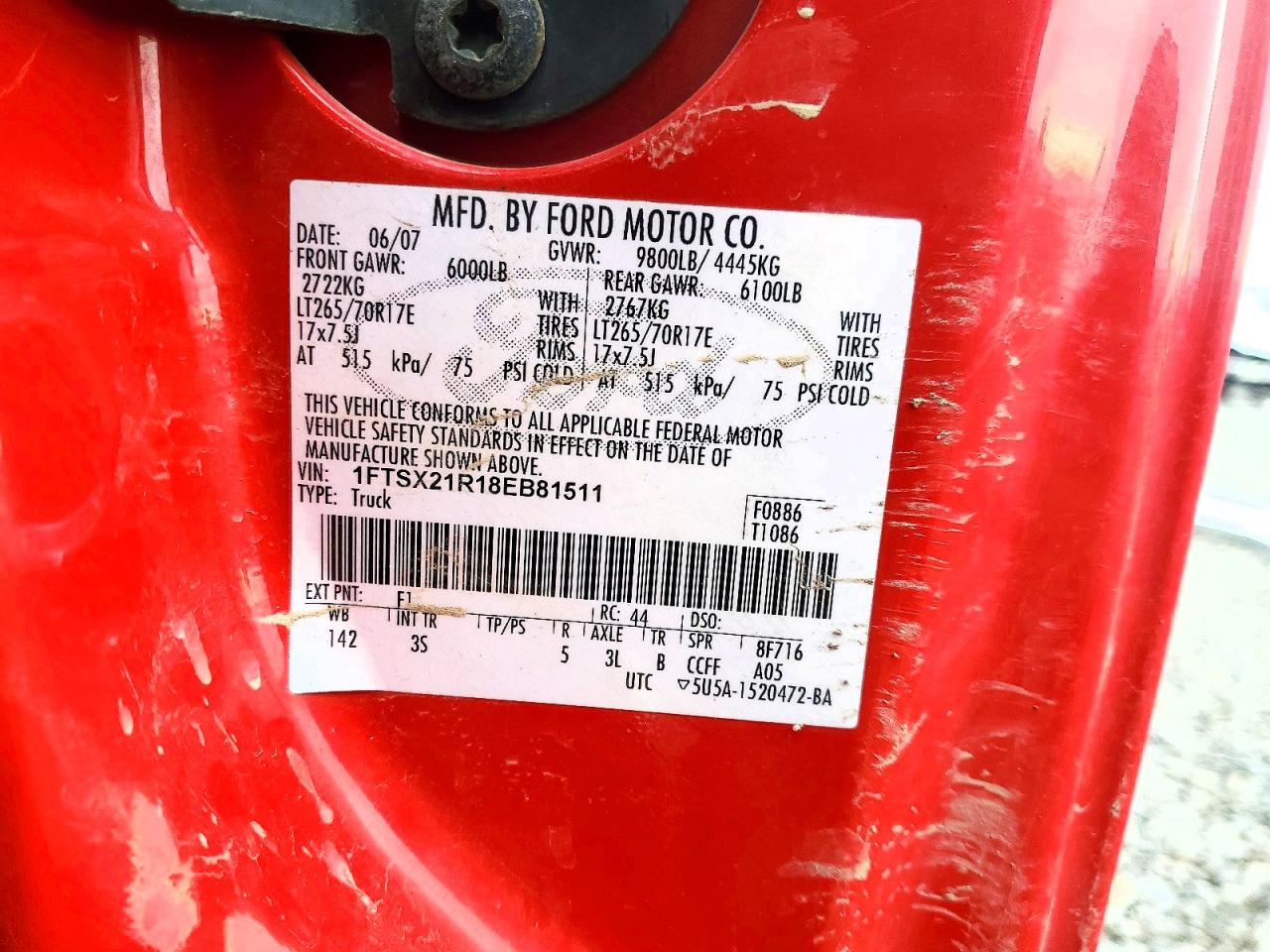 2008 FORD F250 SUPER DUTY photo 13