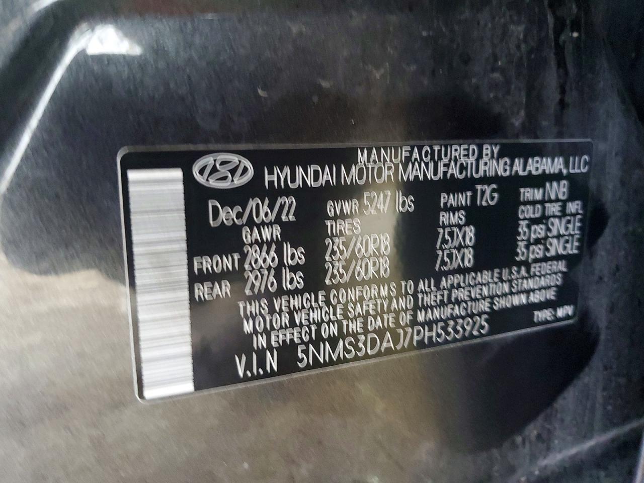 2023 HYUNDAI SANTA FE SEL photo 13
