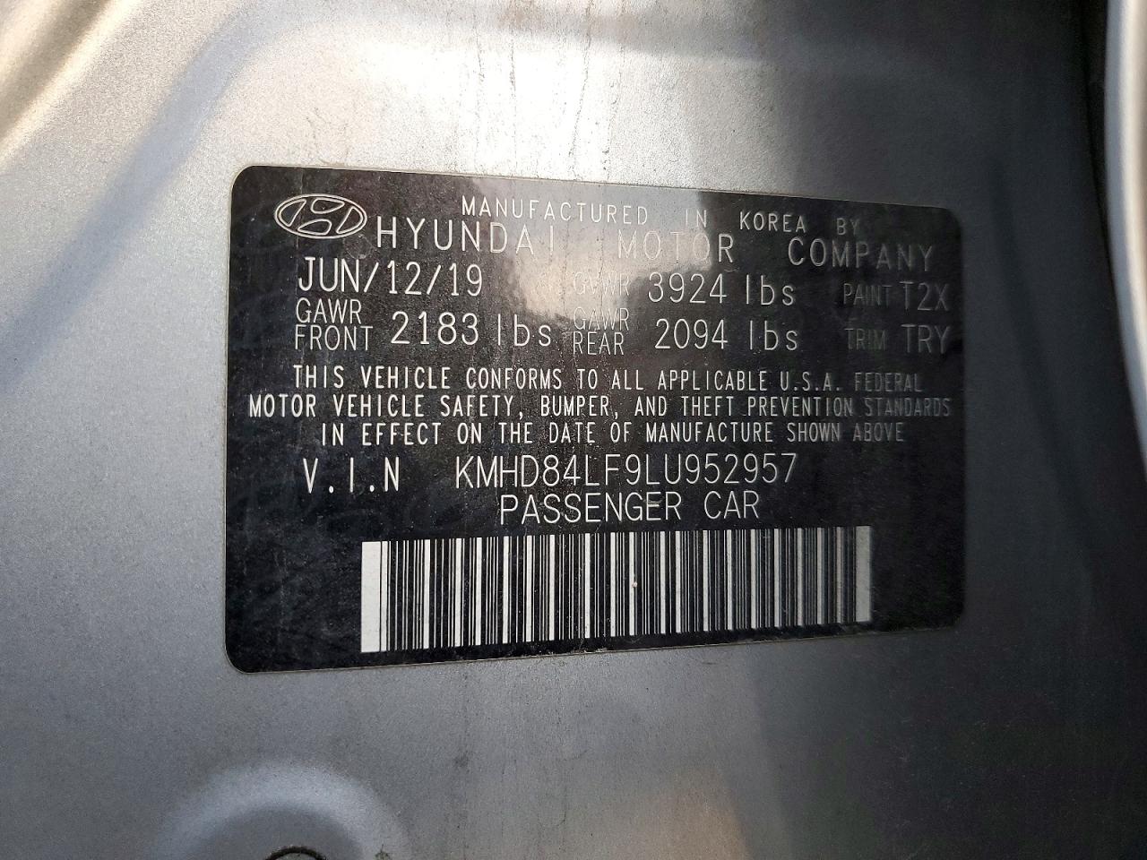 2020 HYUNDAI ELANTRA SEL photo 13
