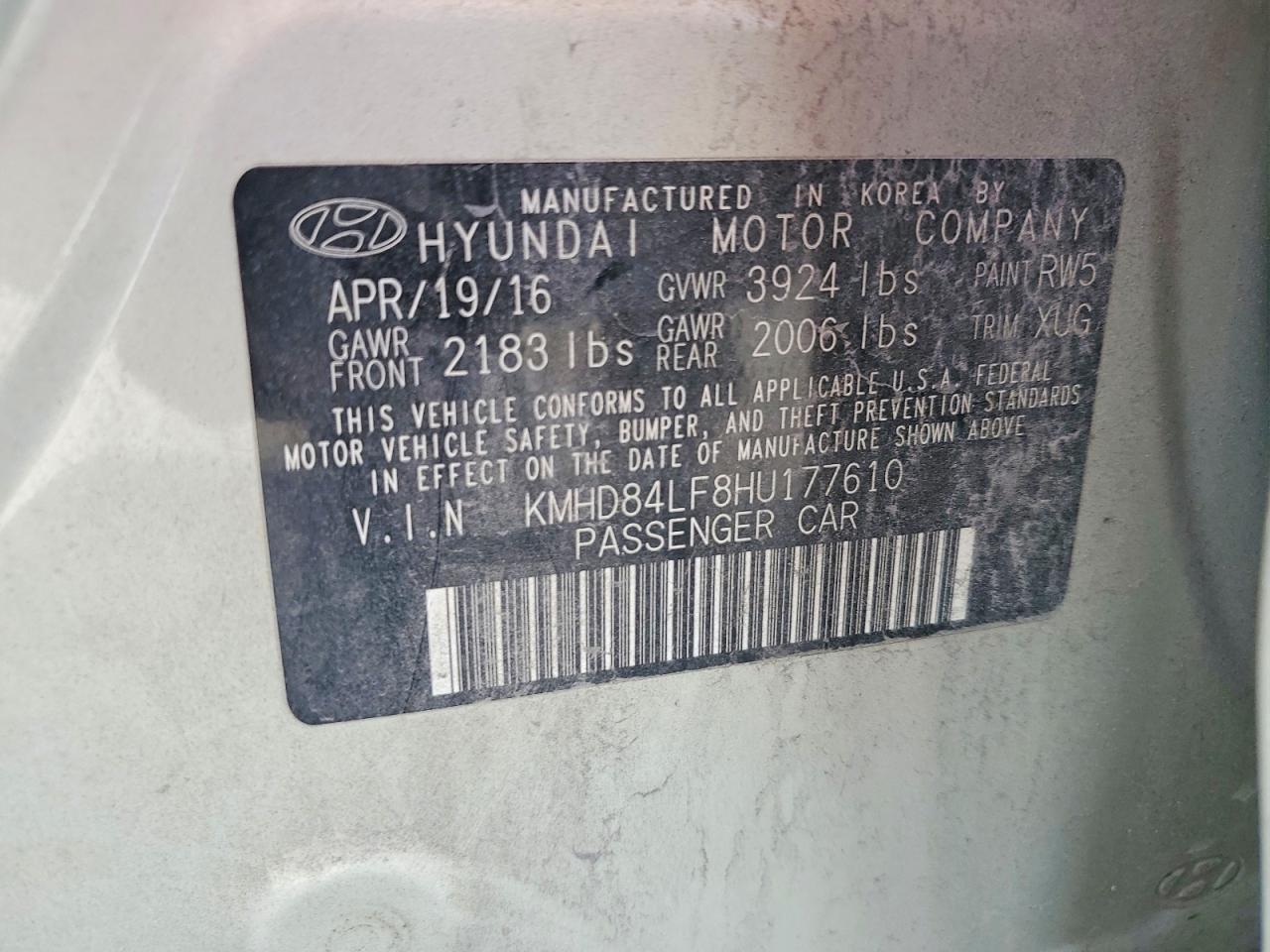 2017 HYUNDAI ELANTRA SE photo 12
