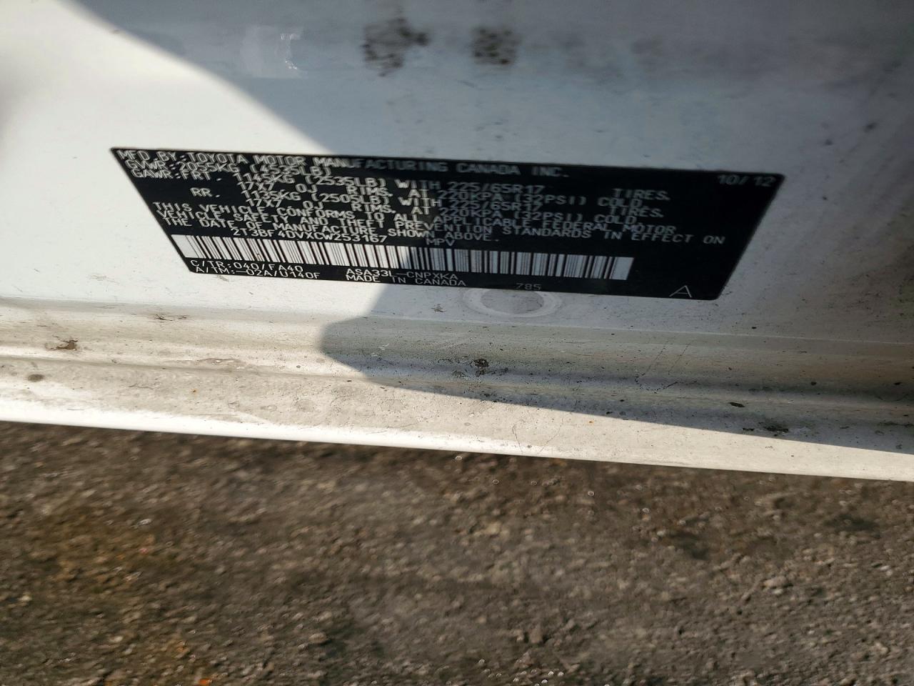 2012 TOYOTA RAV4 photo 13