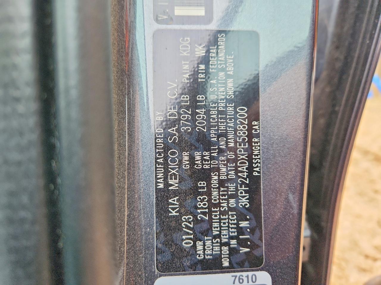 2023 KIA FORTE LX photo 13