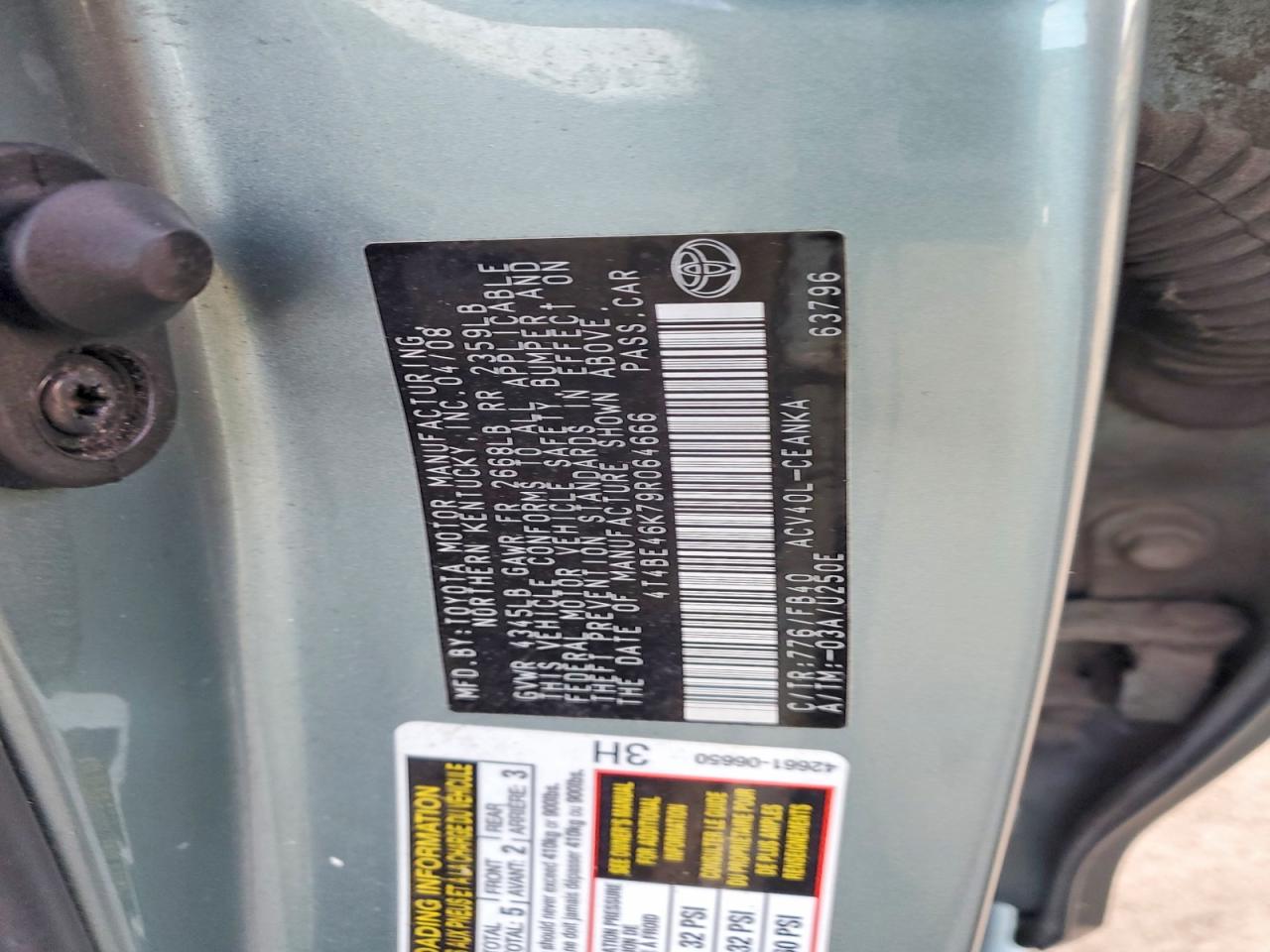 2009 TOYOTA CAMRY BASE photo 13