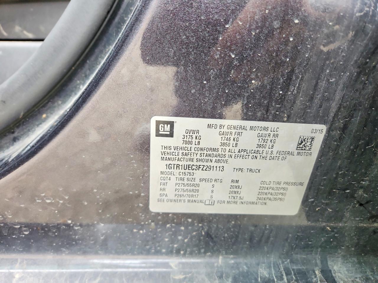 2015 GMC SIERRA C1500 SLE photo 12