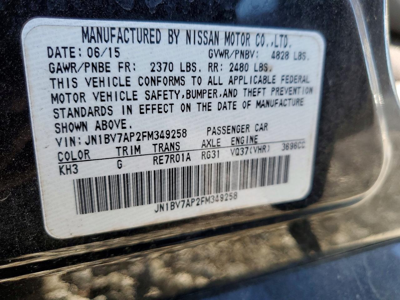 2015 INFINITI Q50 BASE photo 12