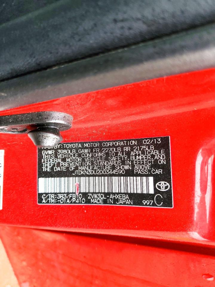 2013 TOYOTA PRIUS photo 12