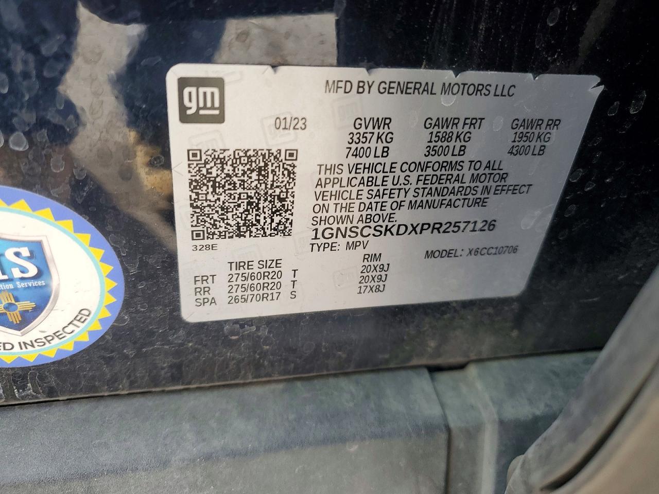 2023 CHEVROLET TAHOE C1500 PREMIER photo 13