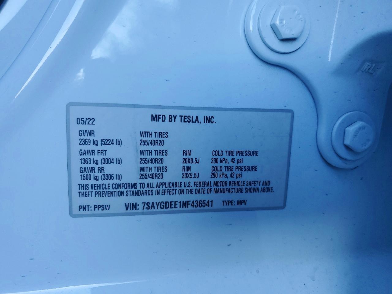 2022 TESLA MODEL S photo 12