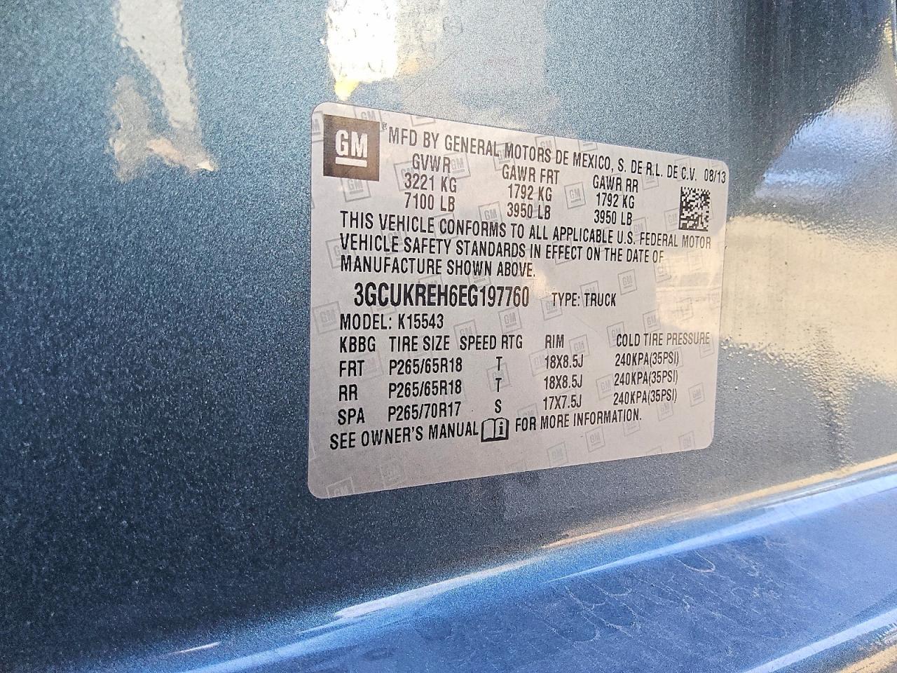 2014 CHEVROLET SILVERADO K1500 LT photo 12