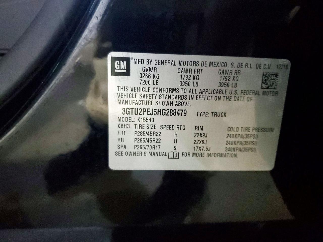 2017 GMC SIERRA K1500 DENALI photo 12